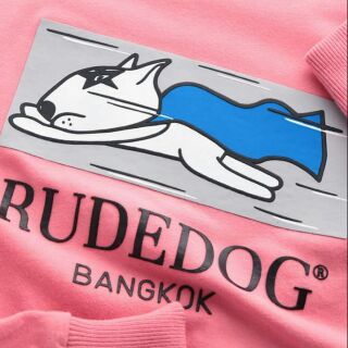 [100% Cotton] Rudedog เสื้อยืดแขนยาวชาย/หญิง สกรีนลายการ์ตูน N03