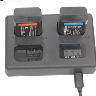 Triple Charger LCD USB Charger for three batteries NP-FW50 DC5V 850mA (1510)