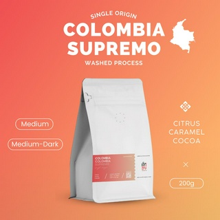 เมล็ดกาแฟ Colombia Supremo - Washed process เมล็ดกาแฟคั่วอาราบิก้า คั่วใหม่พร้อมบริการบดฟรี | Cherdchai Coffee Roasters