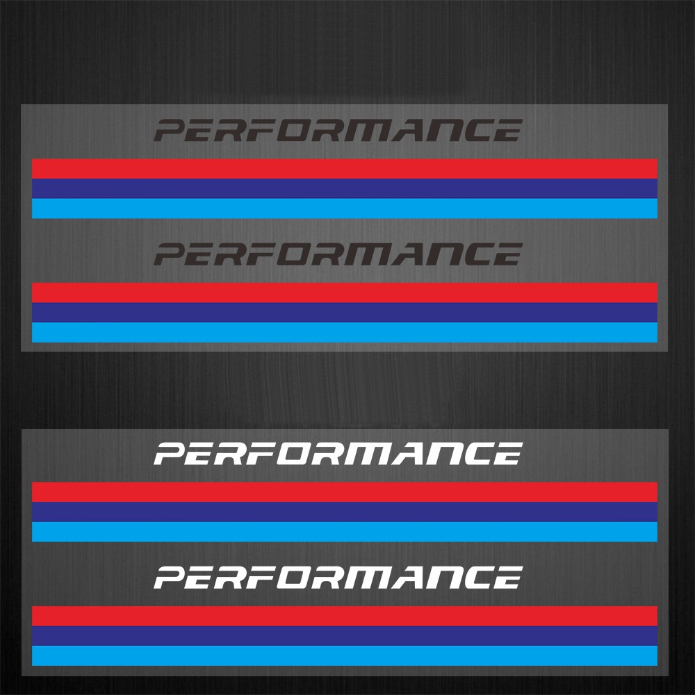 2pcs-new-performance-logo-กระจกสะท้อนแสงรถสปอร์ตตกแต่งรถยนต์สำหรับ-bmw