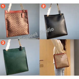 Coach C6620 C6638 Cashin Chain Tote กระเป๋าผู้หญิงสะพายไหล่