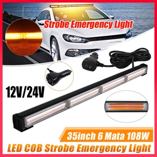 ไฟไซเรน Cob ไฟ Led ไฟเตือนฉุกเฉินสําหรับติดยานพาหนะสีเหลือง 12V 24V ไฟฉุกเฉินไซเรน