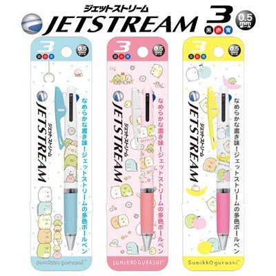 ปากกา-ปากกาลูกลื่น-3-สี-sumikko-rilakkuma-jetstream-san-x
