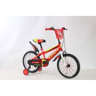 จักรยานเด็ก ATLANTIS THETYS เฟรมไฮเท็นไซน์สตีล แข็งแรงปลอดภัย เบาะนุ่มนั่งสบาย เเดง/น้ำเงิน/เลมอน