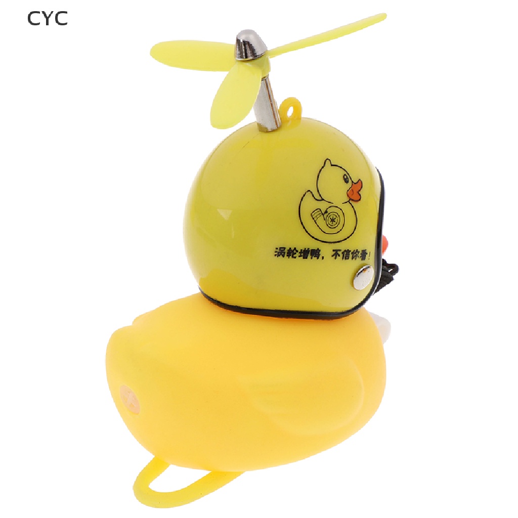 cyc-bicycle-duck-light-bike-horn-bell-cartoon-helmet-with-light-motorcycle-handlebar-cy