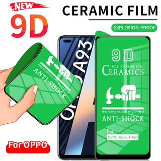 ฟิล์มกระจกนิรภัยกันรอยหน้าจอเซรามิกแบบนิ่มสําหรับ Oppo F9 F7 F11 Pro Reno 5 5F 4 3 2 2F A54 A74 A92 A52 A3S A5 Ax5 A5S Ax5S A7 A9 A12 A33 A53 A32 A91 A92 A93 A31 A15 A15S