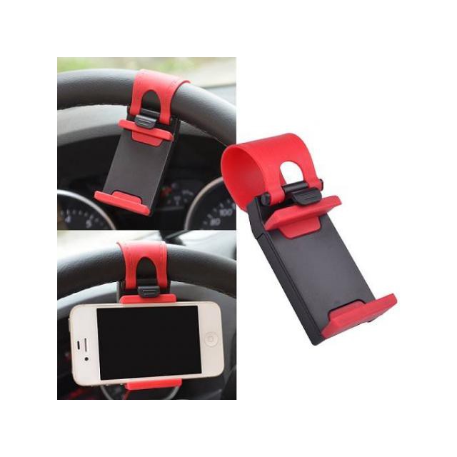 ที่ยึดมือถือกับพวงมาลัย-ใช้ยึดจับโทรศัพท์มือถือของคุณในรถ-car-steering-wheel-phone-holder