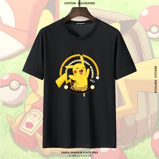 เสื้อวินเทจชาย - เสื้อเชิ้ตอะนิเมะ Pikachu สีขาว/ ดํา / ชมพู / เหลือง / สีกากี / สีน้ําเงิน tshirt