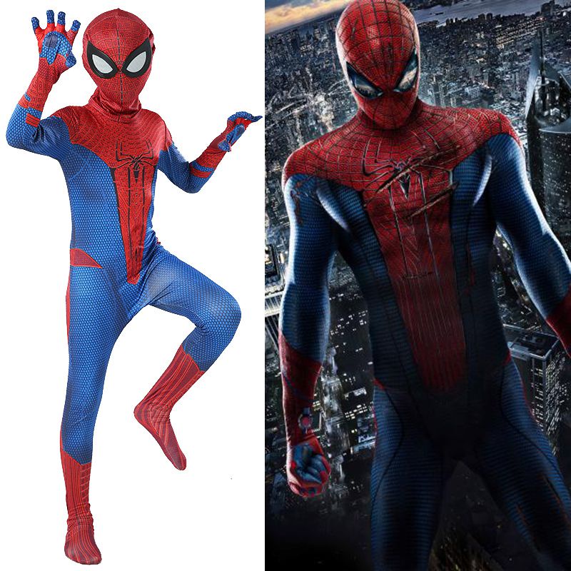 ขายดี-traje-คอสเพลย์-masculino-the-amazing-spiderman-peter-parker