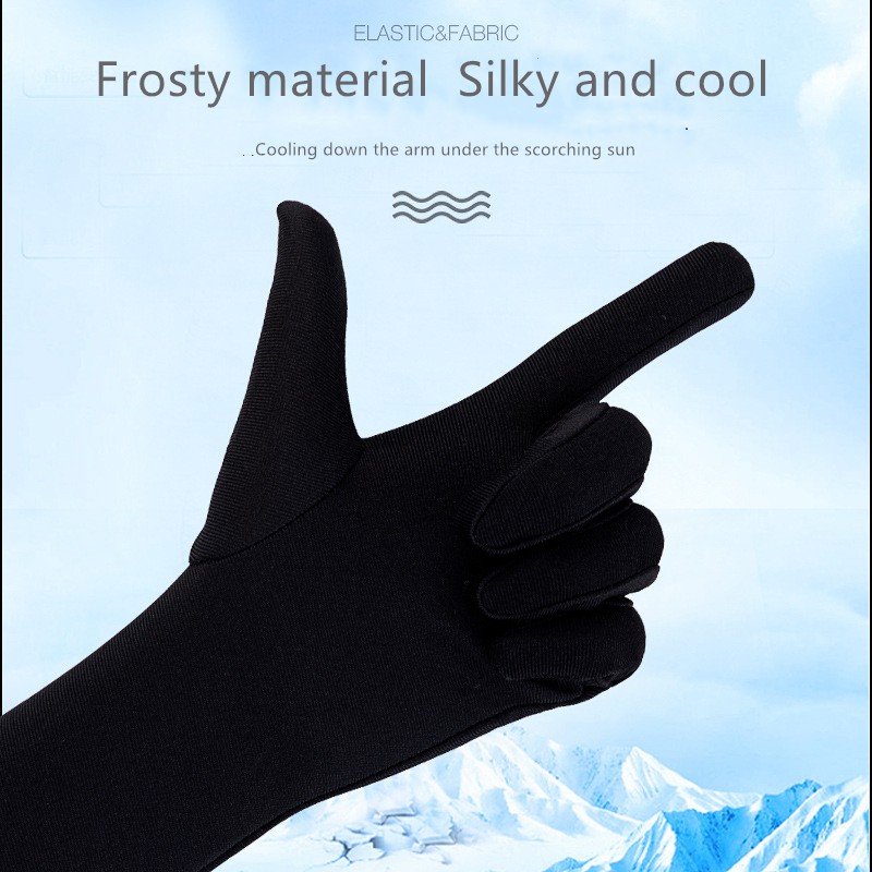 ภาพหน้าปกสินค้าปลอกแขน  ถุงมือทัชกรีน ปลอกแขนกันแดด ปลอกแขนกันยูวี UV Cooling Silk Sleeves จากร้าน amanda0809071434 บน Shopee