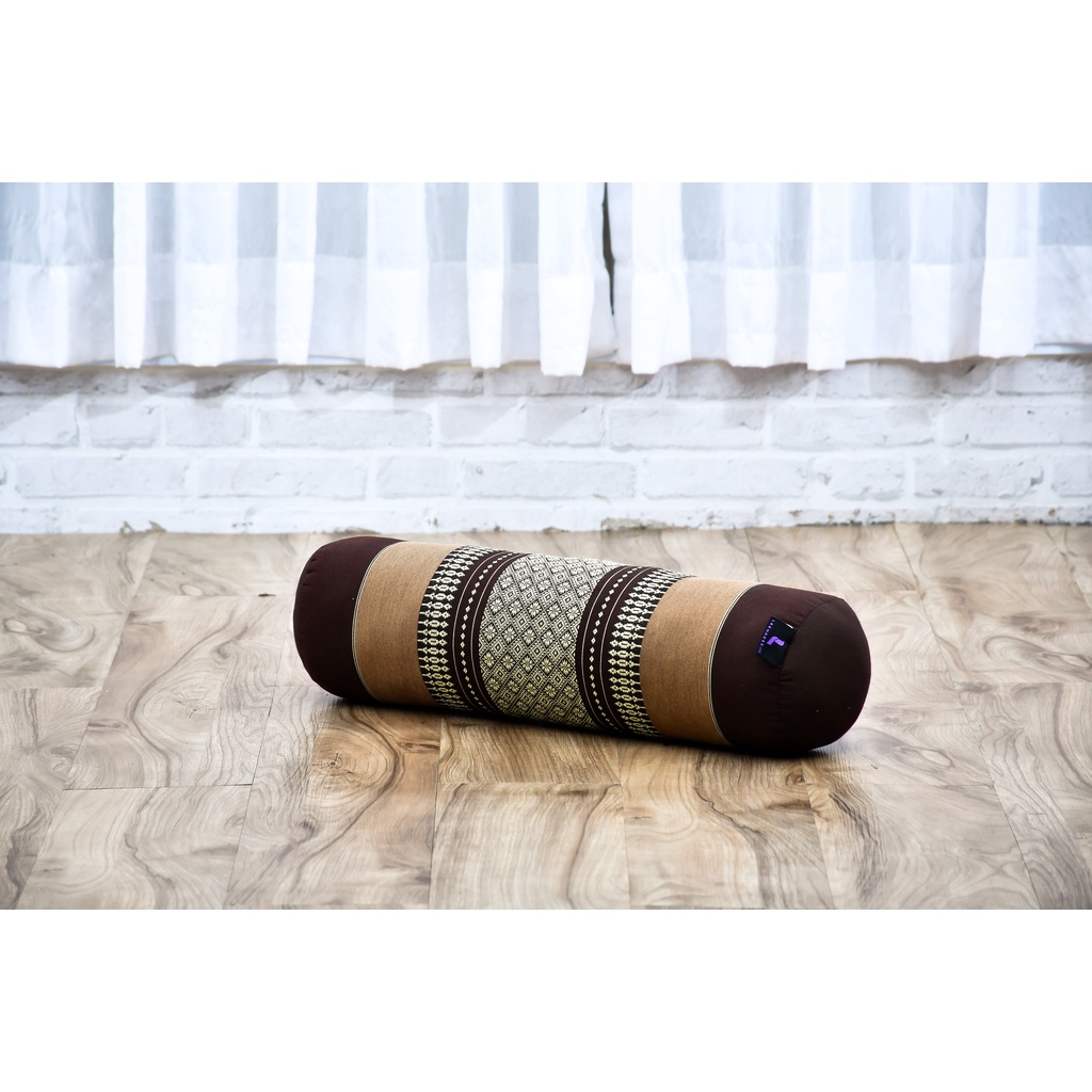Vasora Yoga Bolster หมอนข้างโยคะ หมอนกายภาพแบบพกพา ขนาด 20 x 6 x 6 นิ้ว ...