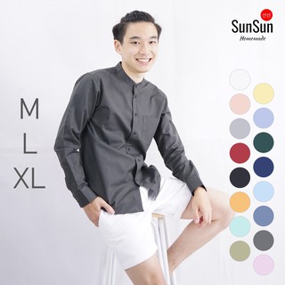 ภาพหน้าปกสินค้าเสื้อเชิ้ตคอจีนแขนยาว M, L, XL by SunSun Homemade ที่เกี่ยวข้อง