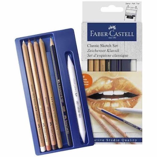 faber-castell-ชุดดินสอซีเปีย-classic-sketch