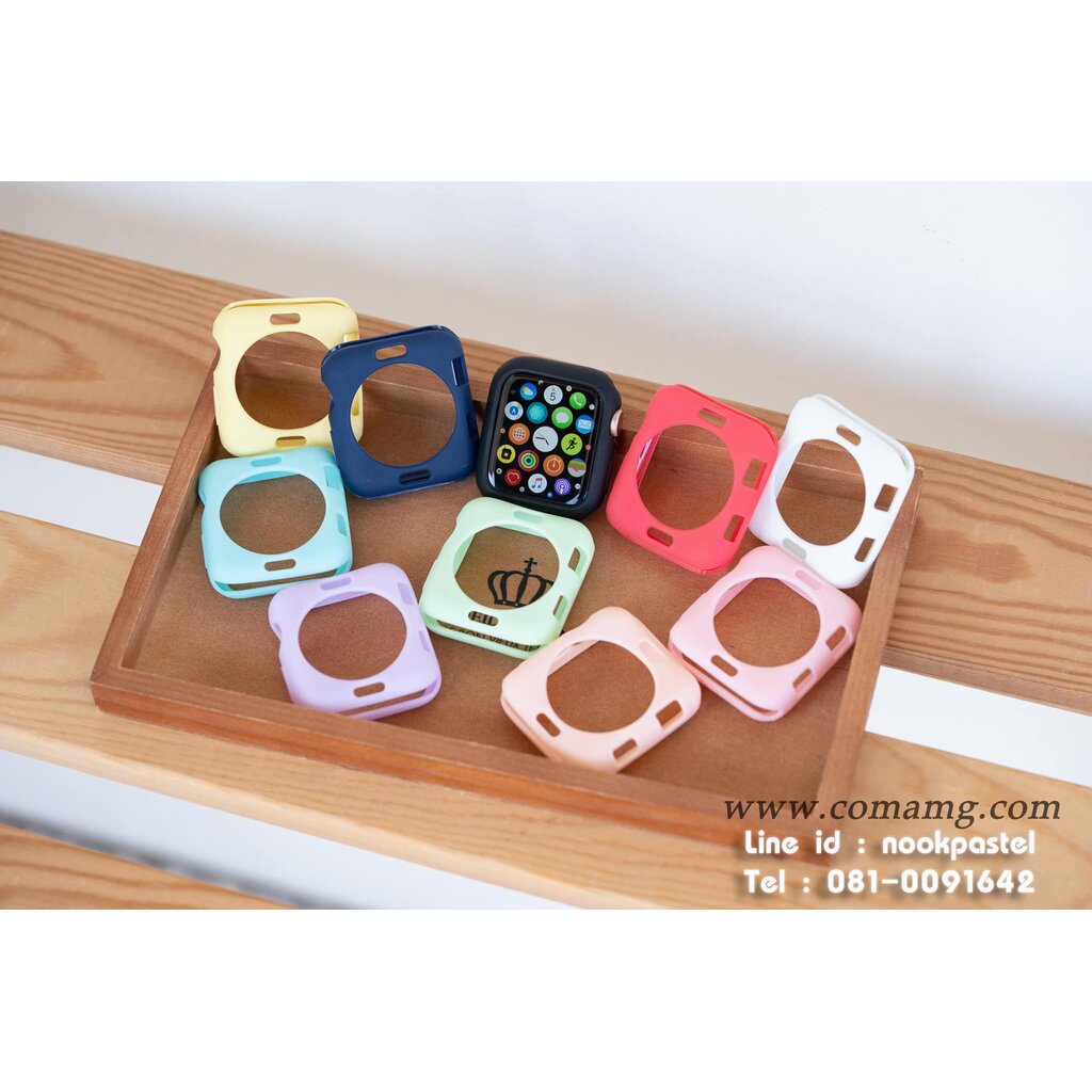 เคสยางซีลีโคน-สำหรับนาฬิกาสมาร์วอทช์-สำหรับapple-watch