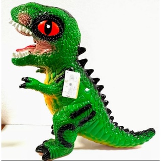 ของเล่นเด็ก ตุ๊กตาไดโนเสาร์ ตัวนิ่ม มีเสียง ร้องได้ มี 3 สี แดง ฟ้า เขียว ตุ๊กตาไดโนเสาร์ก๊องมีเสียง ทำจากยาง
