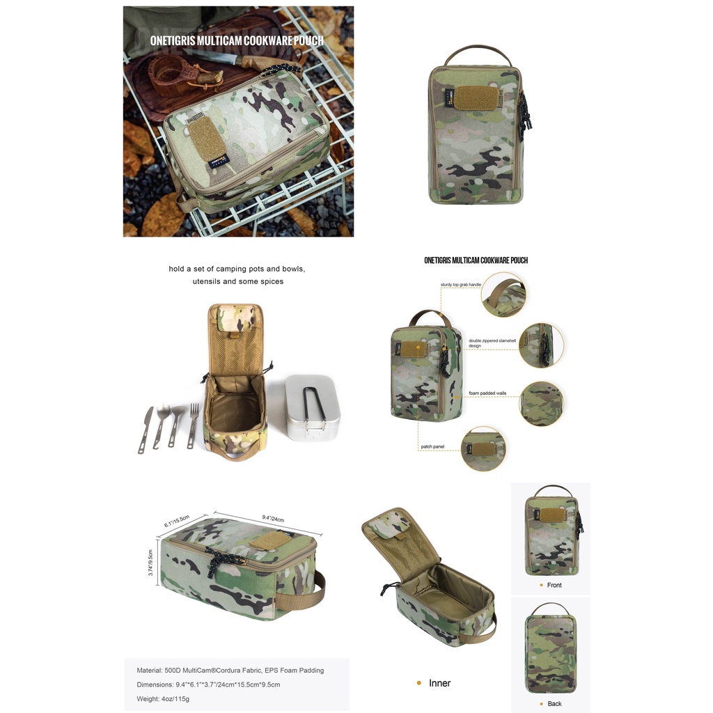Onetigris- MC MultiCam Cookware Pouch -Multicam | Shopee Thailand