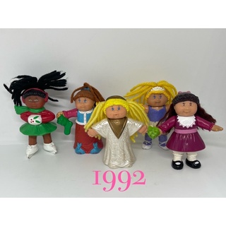 หนูน้อยหัวผักกาด McDonalds 1992 Cabbage Patch Kids Happy Meal Toys Set of 5 + McDonalds 1994 Cabbage Patch Kids