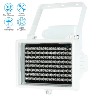 โคมไฟ 96 LEDs IR Illuminator Array Night Vision กันน้ำสำหรับกล้องวงจรปิด