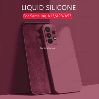 เคสโทรศัพท์ ซิลิโคนนิ่ม กันกระแทก ป้องกันเลนส์กล้อง เรียบง่าย สําหรับ Samsung Galaxy A13 A23 LTE A33 A53 A73 A 13 A 23 A 33 A 53 A 73 4G 5G