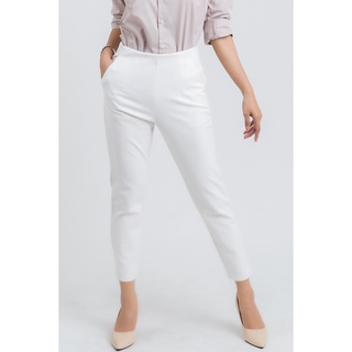 (RS101 กางเกงสีขาว) กางเกงทำงาน กางเกงใส่เที่ยว กางเกงขาวยาว