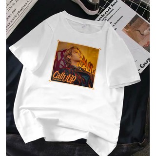 เสื้อยืดโอเวอร์ไซซ์ พิมพ์ลาย Jihoon Call U Up PhotoS-5XL