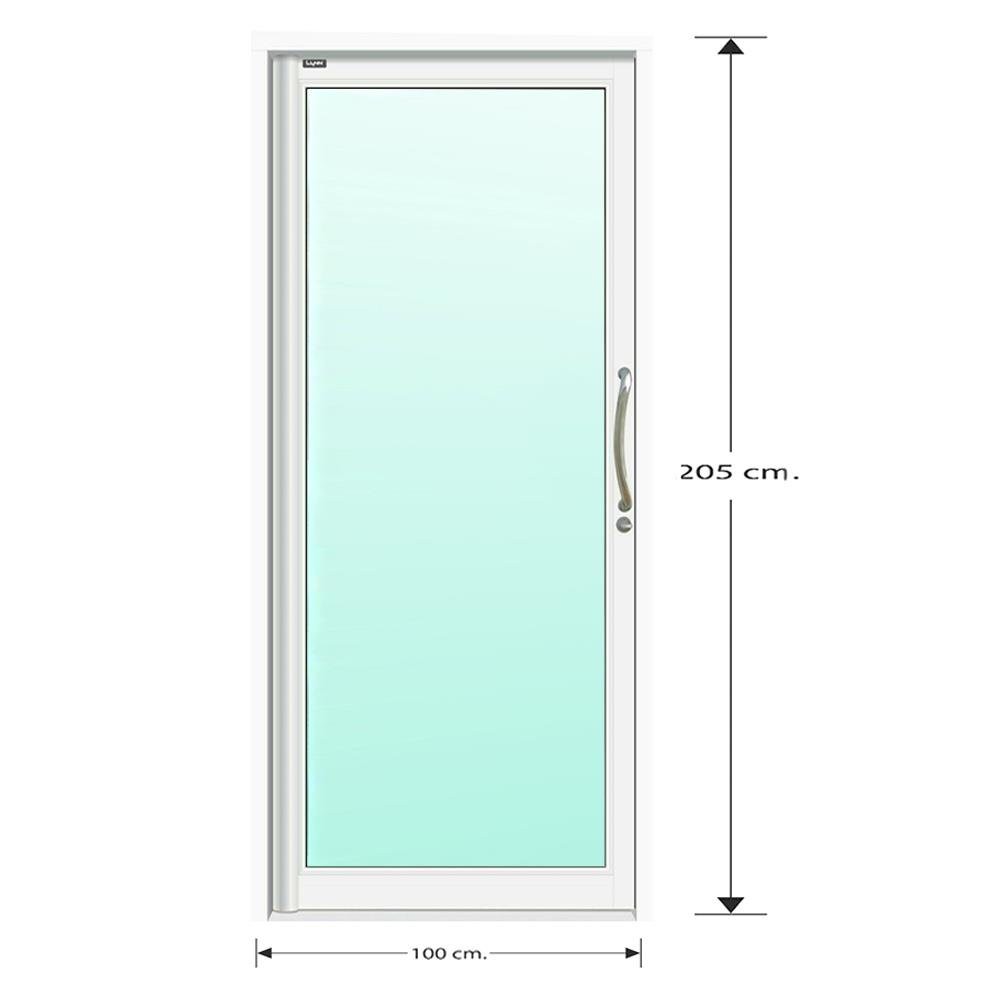 ส่งฟรี-aluminum-door-single-swing-door-3k-prime-100x205cm-white-door-frame-window-ประตูอลูมิเนียม-ประตูaluminum-บานสวิง