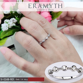 Eramyth Jewelry แหวน เงินแท้ SI-0248-R01 งานฝังเพชรสวิสCZ สินค้ามาตรฐานส่งออก