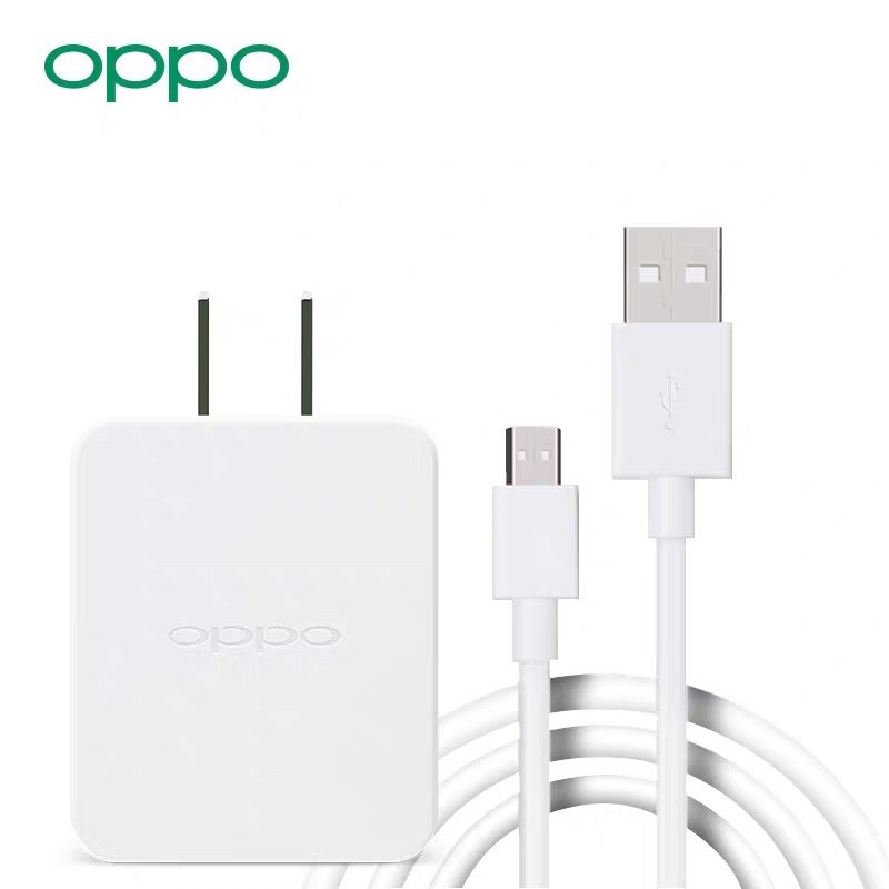 ชุดชาร์จoppo-usb-microusb-หัวชาร์จพร้อมสายชาร์จ-usb-microusb-ak733-รับประกัน-1ปี