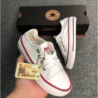 [จัดส่งเร็ว] รองเท้าผ้าใบแฟชั่นเด็ก Converse all star ใส่สบาย👟🚀🧸🧸ไซส์.24-35 สินค้ายอดนิยม