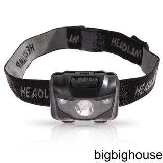 [Biho] IPX6 Waterproof 4 Modes Mini Headlamp 122lm Outdoor Jogging Head Torch Adjustable Forehead Flashlight Lantern