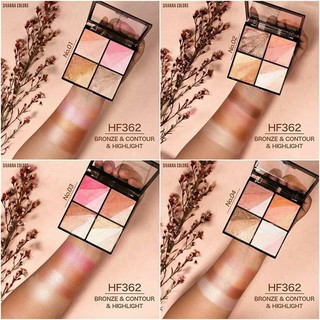 เฉดดิ้ง และ ไฮไลท์ SIVANNA COLORS BRONZE &amp; CONTOUR &amp; HIGHLIGHT HF-362