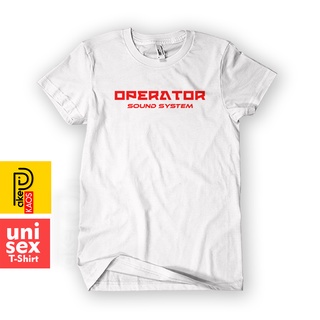 เสื้อยืดโอเวอร์ไซส์เสื้อยืด ผ้าฝ้าย พิมพ์ลายระบบเสียง Operator 30s Distro สําหรับผู้ชาย และผู้หญิงS-3XL