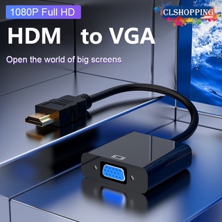 Hd 1080P สายเคเบิลแปลงดิจิทัล เป็นอะนาล็อก HD-MI เข้ากันได้กับอะแดปเตอร์ VGA สําหรับ PS4 PC แล็ปท็อป กล่องทีวีไปยังจอแสดงผลโปรเจคเตอร์