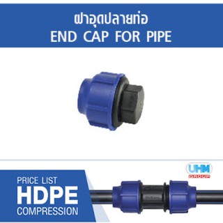 อุดปลาย HDPE แบบสวมอัด ไซส์ (63mm) ตราทนดี (Ton-d)