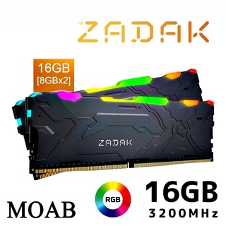ภาพหน้าปกสินค้า16GB (8GBx2) DDR4/3200 RAM PC (แรมพีซี) ZADAK MOAB RGB Warranty LT ซึ่งคุณอาจชอบราคาและรีวิวของสินค้านี้