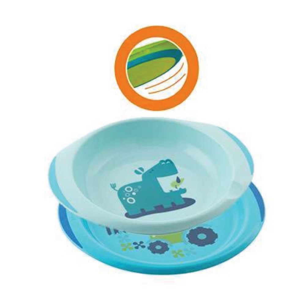 ใช้โค้ดคู่ลดเพิ่ม-chicco-baby-dish-set-maximum-comfort-ชามข้าว-สำหรับเด็ก-มาพร้อมฐานกันลื่น-สามารถนำเข้าไมโครเวฟได้