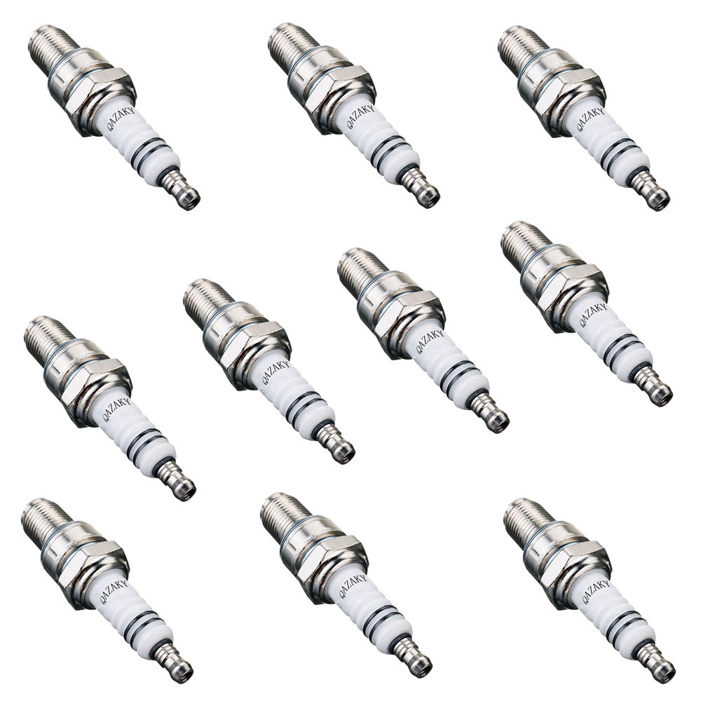 10Pcs Spark Plug Z4C 49cc 50cc 66cc 70cc 80cc Motorized Bicycle Moped