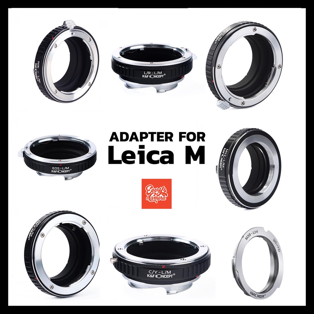 ภาพหน้าปกสินค้าAdapter Leica M techart (fd-lm, md-lm, om-lm, M42-lm, cy-m, lr-lm, eos-lm,om-m,Nikon-lm)