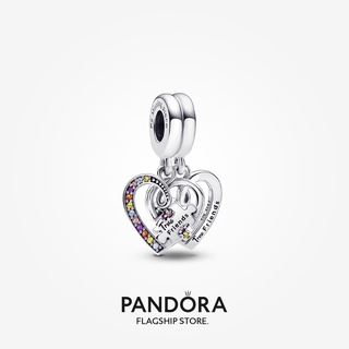 Pandora จิ๊กซอว์ รูปหัวใจ แยกส่วนได้ อุปกรณ์เสริม สําหรับห้อยตกแต่ง DIY p512