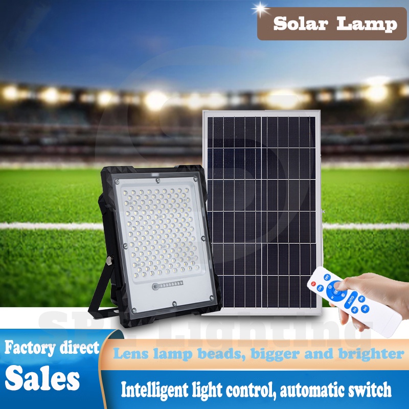 Outdoor Solar Light 500W ไฟสปอร์ตไลท์ กันน้ำ ไฟ Solar Cell ไฟ led โซล่า ...