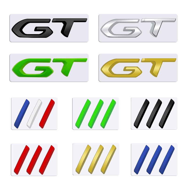 สติกเกอร์ตราสัญลักษณ์-ติดกระจังหน้ารถยนต์-สําหรับ-peugeot-gt-5008-4008-308-208