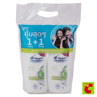 เฮดแอนด์โชว์เดอร์ แชมพูขจัดรังแค สูตรแอปเปิ้ลเฟรช 410 มล. แพ็คคู่head and shoulder dandruff shampoo Apple Fresh Formula