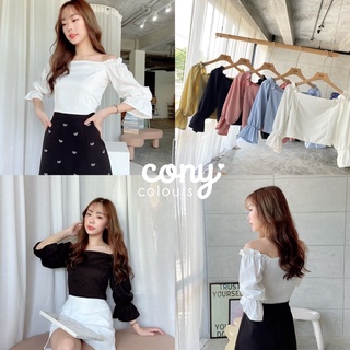 💢 ขาวฟ้าหมด !!conycolours | Girl Plain blouse 👑 (10043)