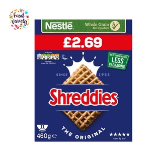 ภาพหน้าปกสินค้าNestle Shreddies Original Cereal 460g เนสท์เล่ ซีเรียลเชร็ดดี้ส์ ออริจินอล 460กรัม ที่เกี่ยวข้อง