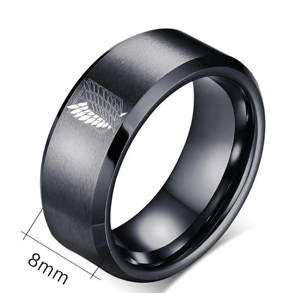 damao-attack-on-titan-rings-5-colors-black-stainless-steel-jewelry-anime-fans-gifts-finger-rings