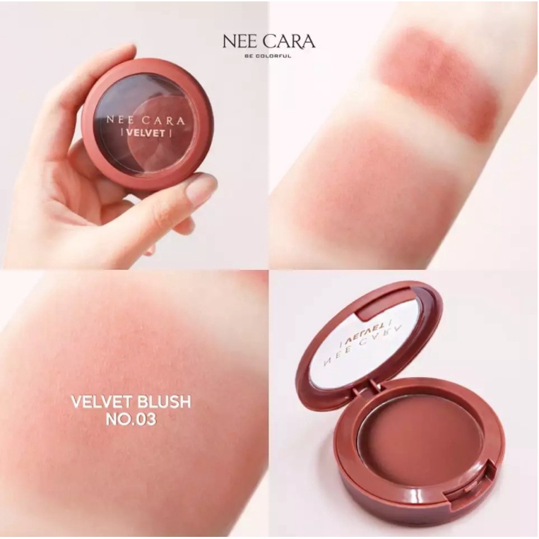 nee-cara-velvet-blush-บลัชออน-ปัดแก้ม-เนื้อกำมะหยี่-na1963-aliceshopbeauty