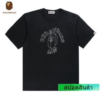 Bape ROCKY เสื้อยืดแขนสั้นลําลอง ทรงหลวม สําหรับผู้ชาย