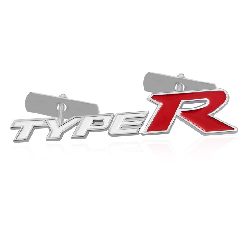 type-r-โลโก้โลหะรถยนต์ด้านหน้าสติ๊กเกอร์-grille-สัญลักษณ์ตราสำหรับฮอนด้าแอคคอร์ดซีวิค