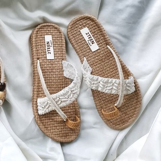 ภาพหน้าปกสินค้า[2TEENทูทีน] Handmade Sandals รองเท้าแตะแฮนด์เมด ที่เกี่ยวข้อง