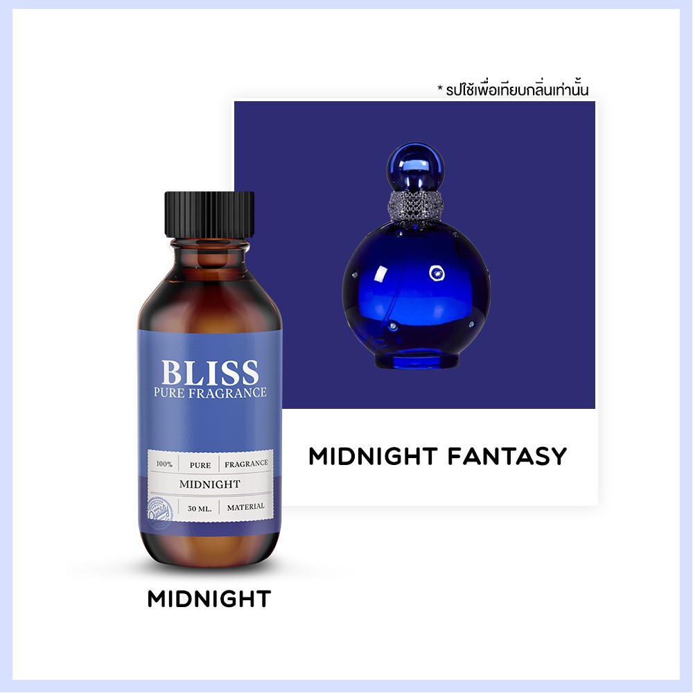 ภาพหน้าปกสินค้าหัวน้ำหอม  กลิ่น MIDNIGHT (BRITNEY) (30 ml) BLISS - หัวเชื้อน้ำหอม หัวน้ำหอมชาแนล